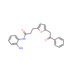 Nc1ccccc1NC(=O)CCc1ccc(CC(=O)c2ccccc2)o1 ZINC000167027702