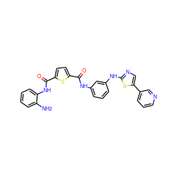 Nc1ccccc1NC(=O)c1ccc(C(=O)Nc2cccc(Nc3ncc(-c4cccnc4)s3)c2)s1 ZINC000040407333