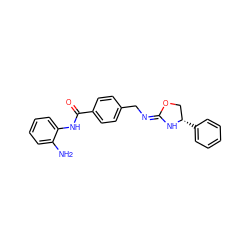 Nc1ccccc1NC(=O)c1ccc(C/N=C2/N[C@@H](c3ccccc3)CO2)cc1 ZINC000474605251