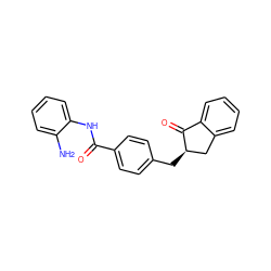 Nc1ccccc1NC(=O)c1ccc(C[C@@H]2Cc3ccccc3C2=O)cc1 ZINC000028826555