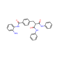 Nc1ccccc1NC(=O)c1ccc(CC(C(=O)Nc2ccccc2)C(=O)Nc2ccccc2)cc1 ZINC000028951666