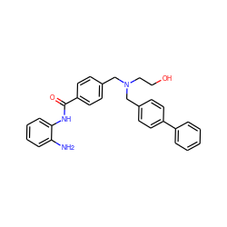 Nc1ccccc1NC(=O)c1ccc(CN(CCO)Cc2ccc(-c3ccccc3)cc2)cc1 ZINC000049803162