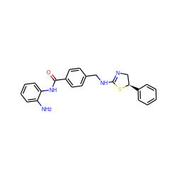 Nc1ccccc1NC(=O)c1ccc(CNC2=NC[C@@H](c3ccccc3)S2)cc1 ZINC000096273661