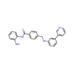 Nc1ccccc1NC(=O)c1ccc(CNc2cccc(-c3cccnc3)c2)cc1 ZINC000040933445