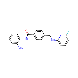 Nc1ccccc1NC(=O)c1ccc(CNc2cccc(F)n2)cc1 ZINC000029128025