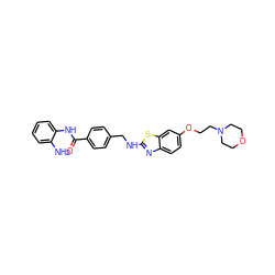 Nc1ccccc1NC(=O)c1ccc(CNc2nc3ccc(OCCN4CCOCC4)cc3s2)cc1 ZINC000029037231