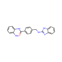 Nc1ccccc1NC(=O)c1ccc(CNc2nc3ccccc3[nH]2)cc1 ZINC000029037215