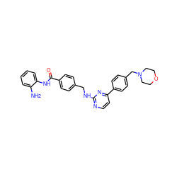 Nc1ccccc1NC(=O)c1ccc(CNc2nccc(-c3ccc(CN4CCOCC4)cc3)n2)cc1 ZINC000040919132