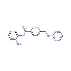 Nc1ccccc1NC(=O)c1ccc(CNc2ncccn2)cc1 ZINC000029127965