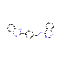 Nc1ccccc1NC(=O)c1ccc(CNc2ncnc3ccccc23)cc1 ZINC000205457162