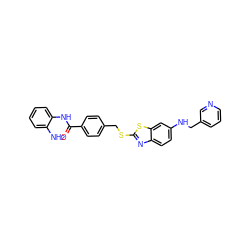 Nc1ccccc1NC(=O)c1ccc(CSc2nc3ccc(NCc4cccnc4)cc3s2)cc1 ZINC000029037225