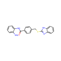 Nc1ccccc1NC(=O)c1ccc(CSc2nc3ccccc3[nH]2)cc1 ZINC000029037213