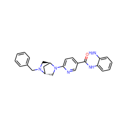 Nc1ccccc1NC(=O)c1ccc(N2C[C@H]3C[C@H]2CN3Cc2ccccc2)nc1 ZINC000101144923