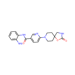 Nc1ccccc1NC(=O)c1ccc(N2CCC3(CC2)CNC(=O)O3)nc1 ZINC000169352291