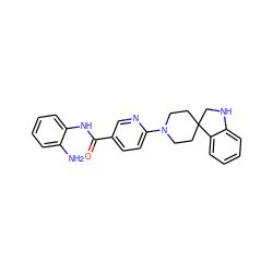 Nc1ccccc1NC(=O)c1ccc(N2CCC3(CC2)CNc2ccccc23)nc1 ZINC000040422327