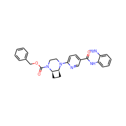 Nc1ccccc1NC(=O)c1ccc(N2CCN(C(=O)OCc3ccccc3)[C@@H]3CC[C@@H]32)nc1 ZINC000028824521