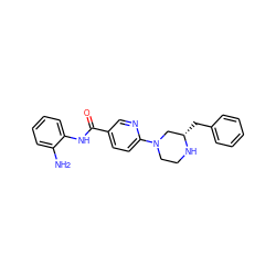 Nc1ccccc1NC(=O)c1ccc(N2CCN[C@@H](Cc3ccccc3)C2)nc1 ZINC000028824479