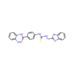 Nc1ccccc1NC(=O)c1ccc(NC(=S)NCc2nc3ccccc3[nH]2)cc1 ZINC001772576570