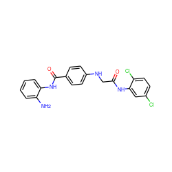 Nc1ccccc1NC(=O)c1ccc(NCC(=O)Nc2cc(Cl)ccc2Cl)cc1 ZINC000084710330