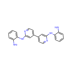 Nc1ccccc1Nc1cc(-c2ccnc(Nc3ccccc3N)c2)ccn1 ZINC000052627493