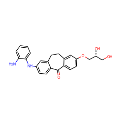 Nc1ccccc1Nc1ccc2c(c1)CCc1cc(OC[C@H](O)CO)ccc1C2=O ZINC000095575972