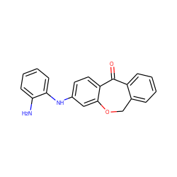 Nc1ccccc1Nc1ccc2c(c1)OCc1ccccc1C2=O ZINC000040762233