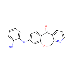 Nc1ccccc1Nc1ccc2c(c1)OCc1ncccc1C2=O ZINC000040898255