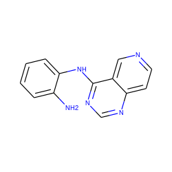 Nc1ccccc1Nc1ncnc2ccncc12 ZINC000029133280