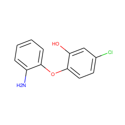 Nc1ccccc1Oc1ccc(Cl)cc1O ZINC000036286618