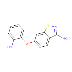 Nc1ccccc1Oc1ccc2c(N)nsc2c1 ZINC000003818486