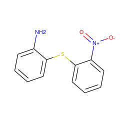 Nc1ccccc1Sc1ccccc1[N+](=O)[O-] ZINC000000079174