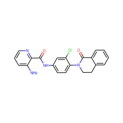 Nc1cccnc1C(=O)Nc1ccc(N2CCc3ccccc3C2=O)c(Cl)c1 ZINC000653850131