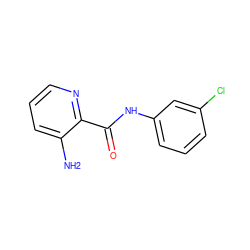 Nc1cccnc1C(=O)Nc1cccc(Cl)c1 ZINC000132294826