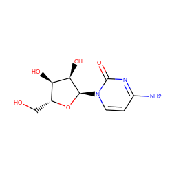 Nc1ccn([C@H]2O[C@H](CO)[C@@H](O)[C@H]2O)c(=O)n1 ZINC000001078621