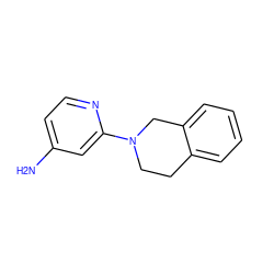 Nc1ccnc(N2CCc3ccccc3C2)c1 ZINC000001491952