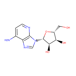 Nc1ccnc2c1ncn2[C@@H]1O[C@H](CO)[C@@H](O)[C@H]1O ZINC000003814313