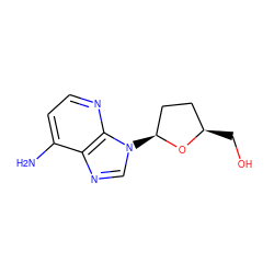 Nc1ccnc2c1ncn2[C@H]1CC[C@@H](CO)O1 ZINC000005975137