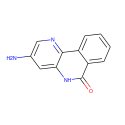 Nc1cnc2c(c1)[nH]c(=O)c1ccccc12 ZINC000013524014