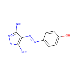 Nc1n[nH]c(N)c1/N=N/c1ccc(O)cc1 ZINC000100035856