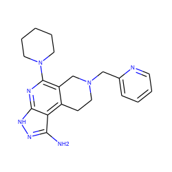 Nc1n[nH]c2nc(N3CCCCC3)c3c(c12)CCN(Cc1ccccn1)C3 ZINC000049112705