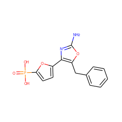 Nc1nc(-c2ccc(P(=O)(O)O)o2)c(Cc2ccccc2)o1 ZINC000169321411