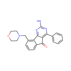 Nc1nc(-c2ccccc2)c2c(n1)-c1c(CN3CCOCC3)cccc1C2=O ZINC000049050894