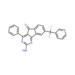 Nc1nc(-c2ccccc2)c2c(n1)-c1cc(C(F)(F)c3cccnc3)ccc1C2=O ZINC000095553646