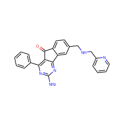 Nc1nc(-c2ccccc2)c2c(n1)-c1cc(CNCc3ccccn3)ccc1C2=O ZINC000049113856