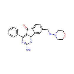 Nc1nc(-c2ccccc2)c2c(n1)-c1cc(CNN3CCOCC3)ccc1C2=O ZINC000049793266