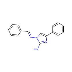 Nc1nc(-c2ccccc2)cn1/N=C/c1ccccc1 ZINC000016951394