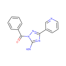 Nc1nc(-c2cccnc2)nn1C(=O)c1ccccc1 ZINC000004682022