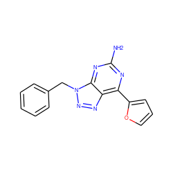 Nc1nc(-c2ccco2)c2nnn(Cc3ccccc3)c2n1 ZINC000040980668