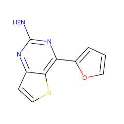 Nc1nc(-c2ccco2)c2sccc2n1 ZINC000029047355