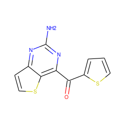 Nc1nc(C(=O)c2cccs2)c2sccc2n1 ZINC000029049955